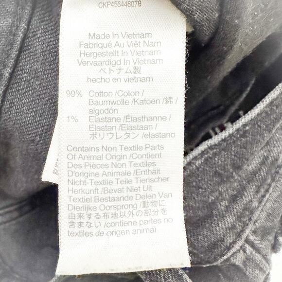 Madewell The Perfect Vintage Jean Zip Fly Black Charcoal Denim Jeans Size 24 - Picture 8 of 9